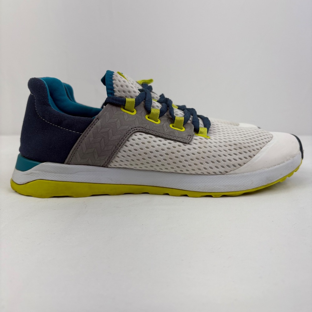 OluKai‎ Wailuku Mesh Athletic Running Sneakers Shoes Bright White Lagoon Size 11 - Picture 3 of 12